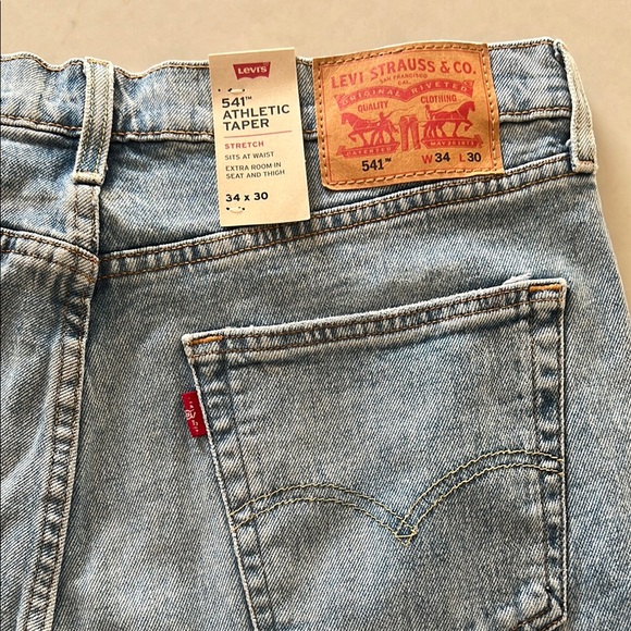 Levi's Light Blue Straight Jeans - Picture 3 of 5